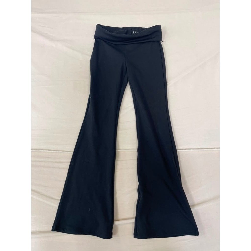 Art Class Girls Black Flare Yoga Pants Foldover Waist Leggings Size‎ S 6/7